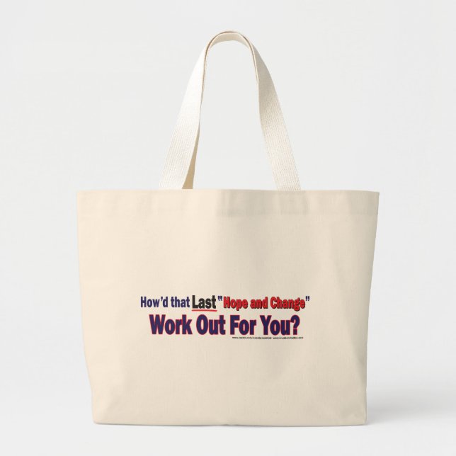 Bolsa Tote Grande Como essa esperança e mudança funcionam para você (Frente)