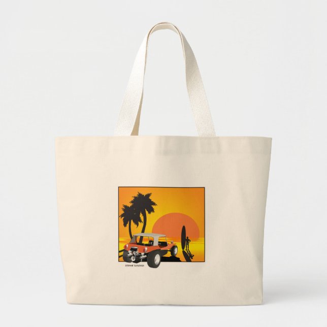 Bolsa Tote Grande Comprar e surfista (Frente)