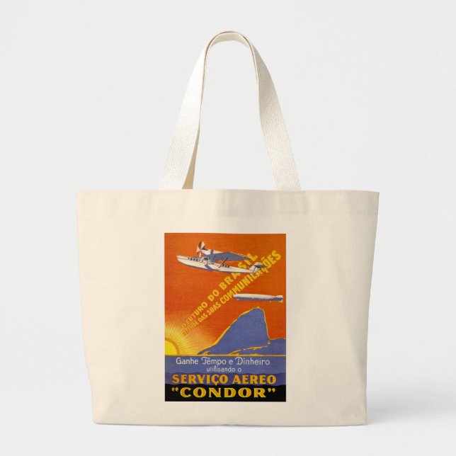 Bolsa Tote Grande Condor ~ Serviço Aéreo Brasileiro (Frente)