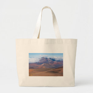 Bolsa Tote Grande cones de cinza e montanhas na cratera haleakala
