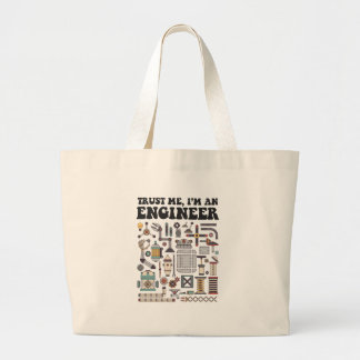 Bolsa Tote Grande Confie-me, mim são um engenheiro