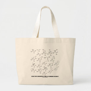 Bolsa Tote Grande Consegue Identificar Os 20 Aminoácidos? Química