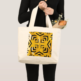 Bolsa Tote Grande Constelação Primitiva Abstrata Geométrica