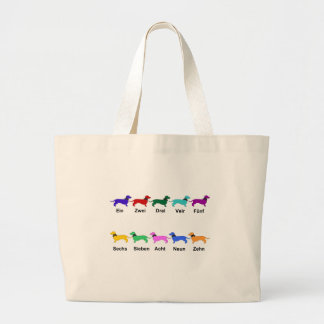Bolsa Tote Grande Contando Dachshunds alemães