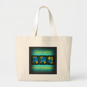 Bolsa Tote Grande Conversa com suas mãos (2)