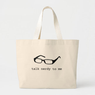 Bolsa Tote Grande conversa nerdy a mim