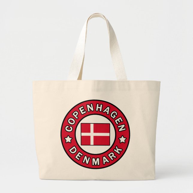 Bolsa Tote Grande Copenhaga Dinamarca (Frente)