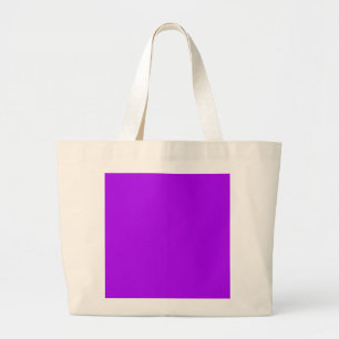 Bolsa Tote Grande Cor Roxa Brilhante Só De Cor Roxa De Fúcsia Neon