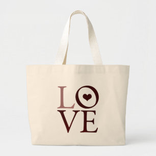 Bolsa Tote Grande coração do amor