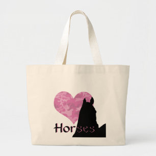 Bolsa Tote Grande Coração I (camo rosa)