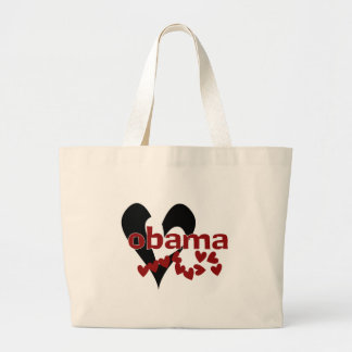 Bolsa Tote Grande Coração Obama