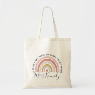 Bolsa Tote Grande Coração para Moldar Jovens Professores To