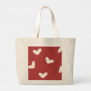 Bolsa Tote Grande Corações de rabo