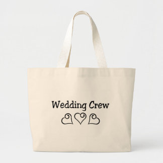 Bolsa Tote Grande Corações do preto do grupo do casamento