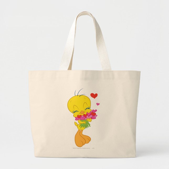 Bolsa Tote Grande Corações do Tweety (Frente)