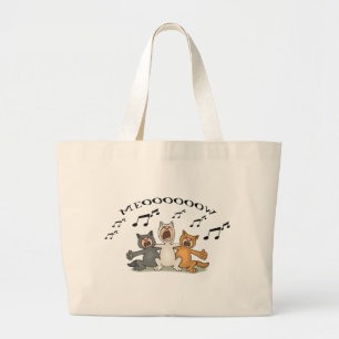 Bolsa Tote Grande Coro do gato