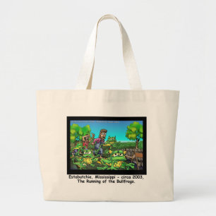 Bolsa Tote Grande Corrida Dos Sapos Engraçados Presentes/Colecionáve