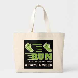 Bolsa Tote Grande Corrida Obter suporte motivacional para Ajustados