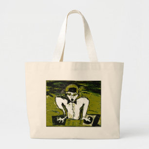Bolsa Tote Grande corte desenho dj grafite