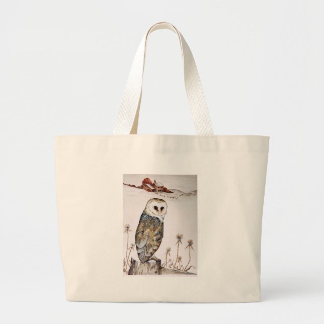 Bolsa Tote Grande Coruja-de-bico (Frente)