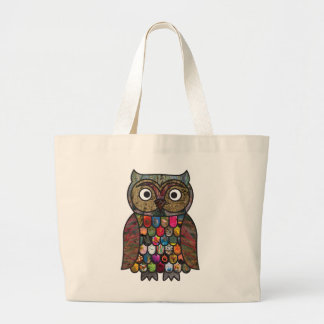 Bolsa Tote Grande Coruja dos retalhos