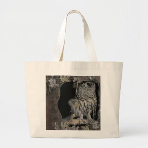 Bolsa Tote Grande Coruja-listrada