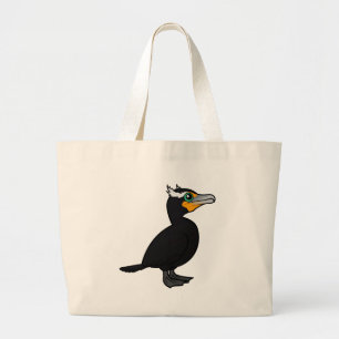 Bolsa Tote Grande Corvo-de-bico-duplo