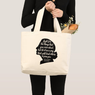 Bolsa Tote Grande Cotações RBG, Citação de Ginsburg, Ruth Bader 