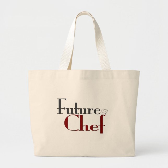Bolsa Tote Grande Cozinheiro chefe futuro (Frente)