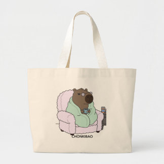 Bolsa Tote Grande Cozy illustrations for very tired adults.