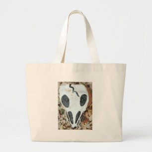 Bolsa Tote Grande crânio pintado