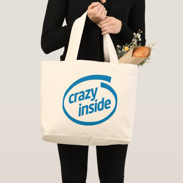 Bolsa Tote Grande Crazy inside (Frente (produto))