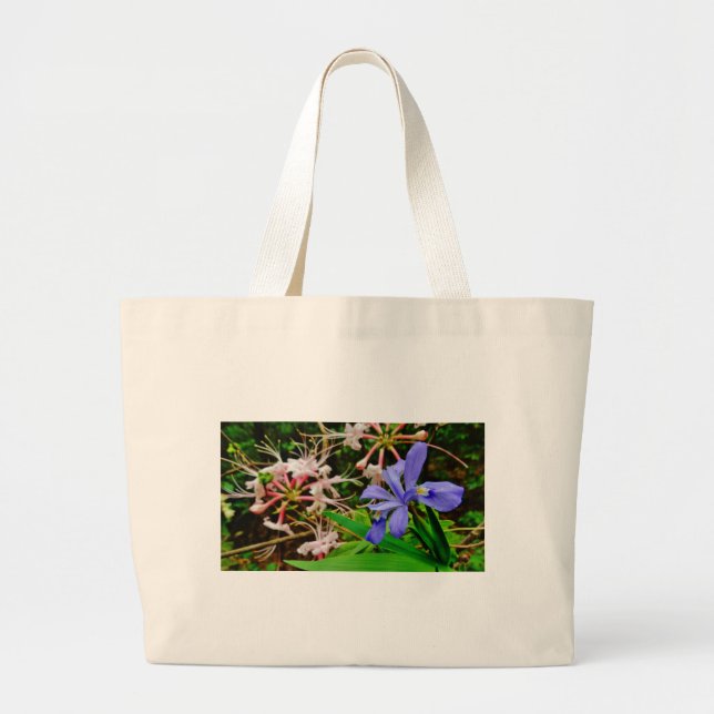 Bolsa Tote Grande Crested Dwarf Iris (Frente)