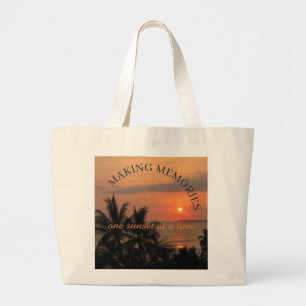 Bolsa Tote Grande Criando Memórias, Uma Tarde de Sol por Vez, Tote