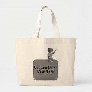 Bolsa Tote Grande Criar sua própria sacola!