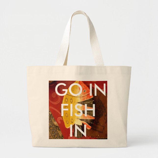 Bolsa Tote Grande Crie seu próprio Produto Personalizado (Frente)