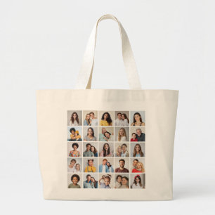 Bolsa Tote Grande Crie Sua Própria Colagem De Fotos 25