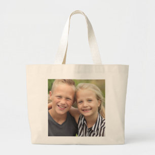 Bolsa Tote Grande Crie sua própria foto