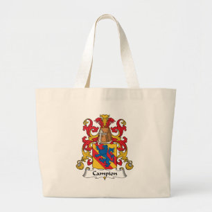 Bolsa Tote Grande Crista da família da candelária