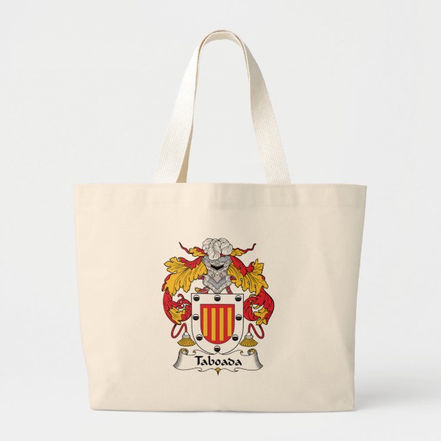Bolsa Tote Grande Crista da família de Taboada (Frente)