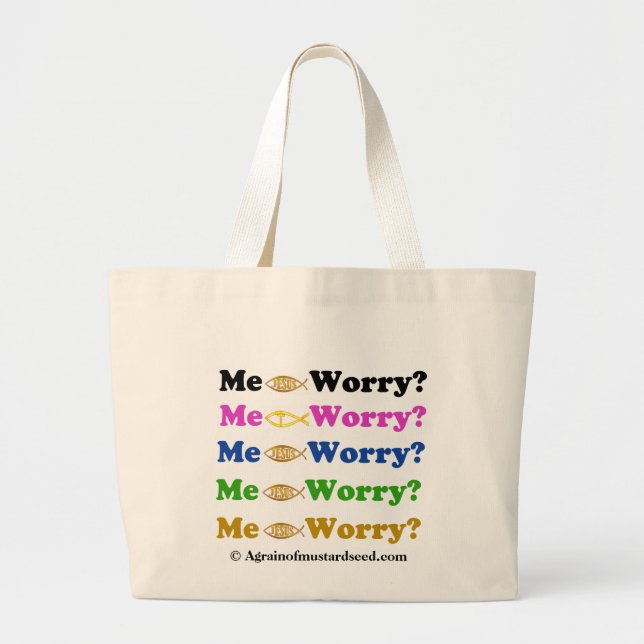 Bolsa Tote Grande cristão (Frente)