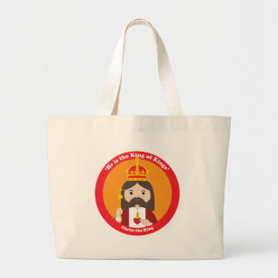 Bolsa Tote Grande Cristo o rei