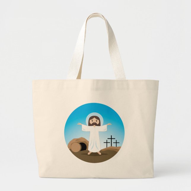 Bolsa Tote Grande Cristo Riser (Frente)