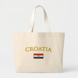 Bolsa Tote Grande Croatia dourado