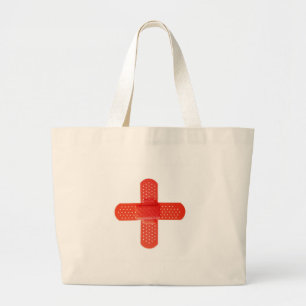 Bolsa Tote Grande Cruz vermelha
