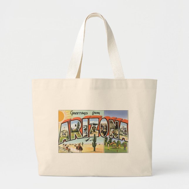 Bolsa Tote Grande Cumprimentos da arizona (Frente)