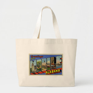 Bolsa Tote Grande Cumprimentos de Alabama móvel