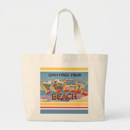 Bolsa Tote Grande Cumprimentos de York Beach Maine