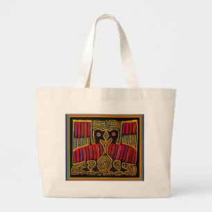Bolsa Tote Grande Cuna Indian Mola Duck Design
