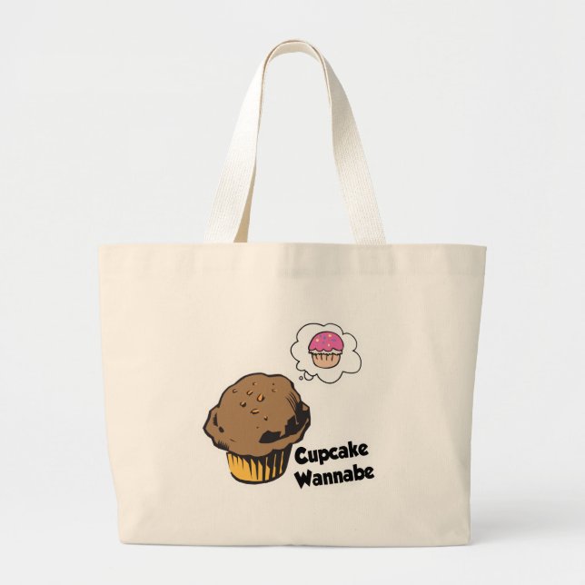 Bolsa Tote Grande Cupcake Wannabe Muffin (Frente)
